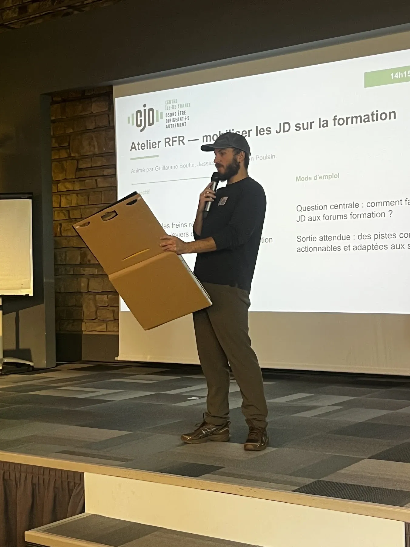 Second temps de l’atelier consacré à la formation